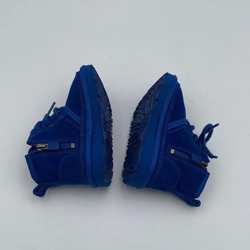 UGG Kids Jorie Blue Suede Boots – Size 7